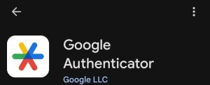 Google authenticator app